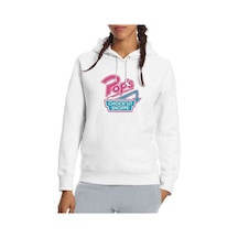 Riverdale Pop'S Chock'Lit Shoppe Baskılı Beyaz Kadın Kapşonlu Sw