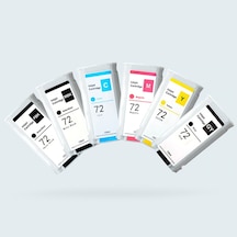 Hp 72 6 Renk Uyumlu Kartuş / Hp Designjet T610 / T620 / T770 / T7