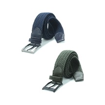Ikil Elastik Örgü Kemer 3,5cm Lacivert Ve Yeşil Lastik Kemer Unisex 2 Adet Lacivert-yeşil