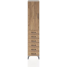 Hyperion Dolap 2 Raflı 6 Çekmeceli Tek Askılı 44x44x221 Aytaşı-çam Aytası