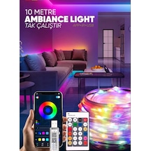 Sima Avize 10 Metre Rgb Ses Kontrollü Kumandalı Telefon Kontrollü Çok Renkli