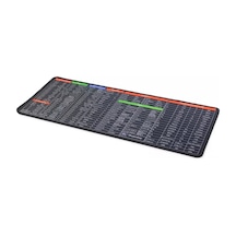 Onezero Zr915 Mouse Pad 300 X 700 Mm - Pc Klavye Kısayolları Desenli Gaming Mousepad - 1 Adet