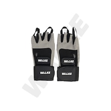 Walke L Beden Bilek Bandajlı Gri Ağırlık Body Fitness Eldiveni
