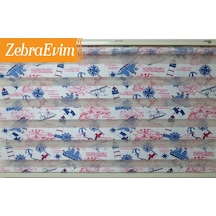Gemici Desenli Zebra Stor Çocuk Perde
