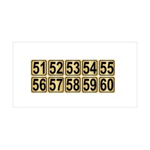 Metal Kapı,Masa,Dolap Numarası 15Cmx15Cm 10 Adet (51…60) (428976589)