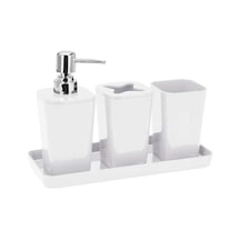 Tmall Home Design Banyo Seti 4 Prç.Beyaz-101418 Beyaz