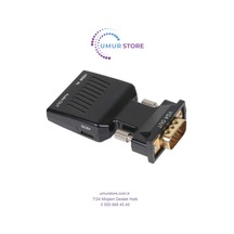 Siyah Vga Erkek To Hdmi Dişi Dönüştürücü