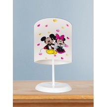 Mekta Home Bebek Ve Çocuk Odası Mickey Ve Minnie Mause Desenli Abajur