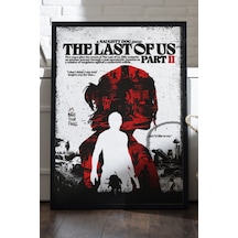 The Last Of Us Part Iı Siyah Ahşap Çerçeveli Poster, Dekoratif Oyun Duvar Tablosu