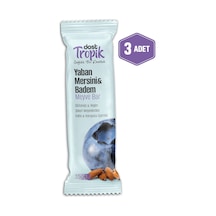 Yaban Mersini Ve Badem Aromalı Meyve Bar 35 G Meyve İçeren Pratik Atıştırmalık 3 Adet