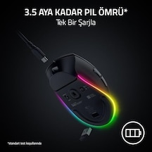 Pro Click V2 - Kablosuz Ergonomik Mouse - Aı Prompt Assist - 30k Optik Sensör - 3,5 Ay Pil Ömrü 14 Bölgeli Chroma Rgb, Hyperscroll Eğilebilir Mouse Tekerleği Siyah Açık Beyaz