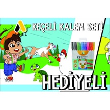 30x120 Boyama Rulosu Yaman Çiftlik Hayatı + Adel 12'li Keçeli Boya Kalemi