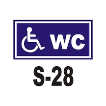 Pvc Dekota Uyarı - Ikaz Levhası Engelli Bay-Bayan Wc