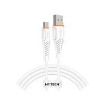 Hytech Hy-X235 1.2M 3A Micro Usb Beyaz Data + Şarj Kablosu