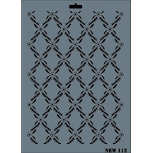 Rich New Seri N-112 Stencil 35X25 Cm