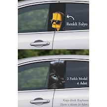 Özgün Stil Kapı Direk Folyo Sticker Etiket