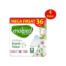 Molped Pure Soft Mega Fırsat Hijyenik Ped Uzun 4 x 36'lı