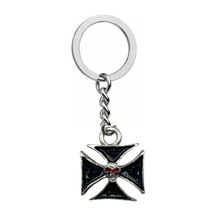 Demir Haç Figürlü Anahtarlık Gotik Unisex Metal Aksesuar