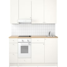 Ikea Beyaz Pratik Mutfak Dolabı 220x61x220 Cm