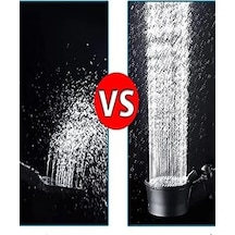Siyah Turbo Fan Su Tasarruflu Yüksek Basınçlı Duş Başlığı