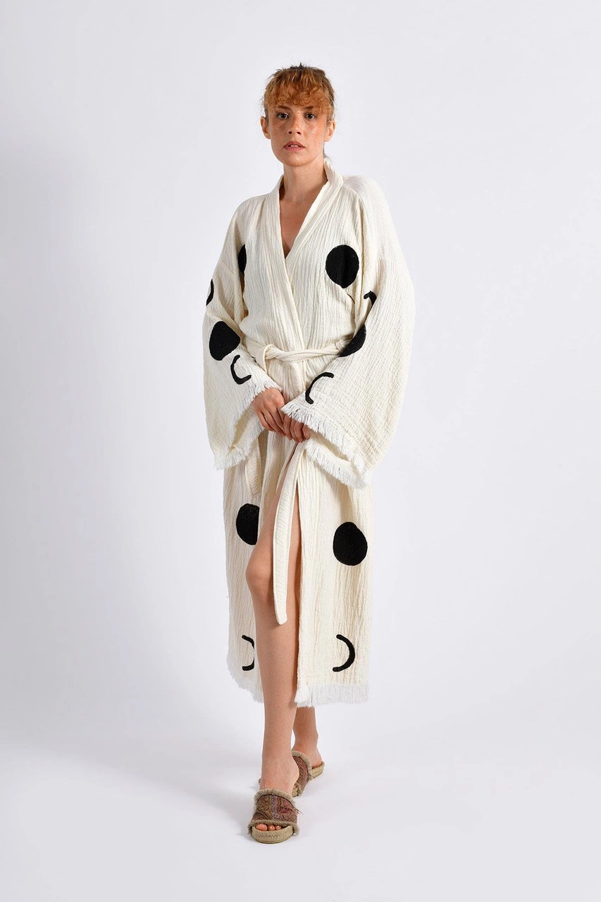 Brandsmithshop Full Moon Whisper Kimono Çok Renkli