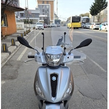 Motocam Piaggio Medley S 150 Ön Cam 2021-2026 Model 56cm Şeffaf Renkli Elcikli Aparatsızdır