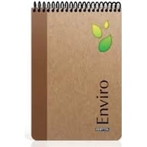 Gıpta Enviro Spiralli Sert Kapak Bloknot 17x24 Kareli 100 Yaprak Kraft 2348