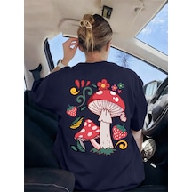 Noıssey Urban Pop Graphic Kadın Tişört Koleksiyonukod 5541 Lacivert