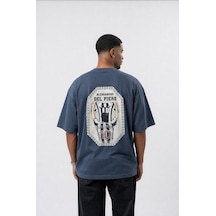 Respire Erkek Del Piero Baskılı Oversize T-shirt Petrol