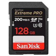 SanDisk Extreme Pro SDSDXXD-128G-GN4IN 128 GB 200 MB/S SDXC V30 UHS-I U3 Hafıza Kartı