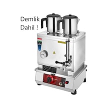Miletto 2 Demlikli Gaz' Lı Pleytsiz Çay Ocağı-Demlik Dahil !