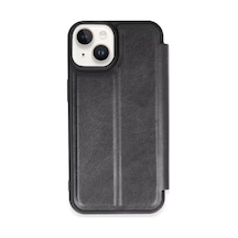 Mey İthalat Apple Uyumlu iPhone 15 Kılıf Flip Cover - Siyah