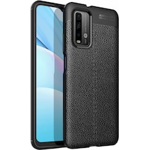 Xiaomi Redmi Note 9 4G Kılıf Niss Tam Korumalı Deri Silikon Kapak