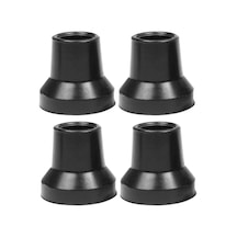 Suntek 4 Adet Koltuk Değneği İpuçları Siyah-16mm-delik