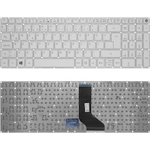 Acer Uyumlu Aspire E5-575g-51pv, E5-575g-52n4, E5-575g-52rj, E5-575g-53pt Klavye Tr Beyaz