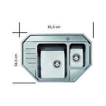 Teka Stage 60 E Paslanmaz Çelik Köşe Mutfak Eviye Pa625P3204