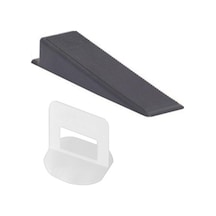 Metrashop Yapi Malzemeleri 1.5 Mm Fayans Seramik Seviye Tespit Derz Artısı + Sabitleme Takozu 100+100 Adet 2 Li Set