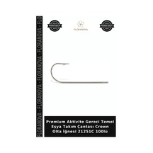 Premium Aktivite Gereci Temel Eşya Takım Çantası Crown Olta İğnesi 21251c 100lü No:7