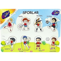 Ahşap Tutmalı Sporlar Yapboz