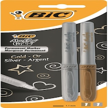 Bic Markör Altın,gümüş Blisterli 2 Li 900340 Çok Renkli