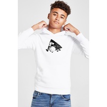Monogatari Anime Suruga Monkey Symbol Beyaz Çocuk 3ip Kapşonlu Sweatshirt 001