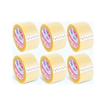 6 Adet 40mm Şeffaf Kolibandı, 100 Mt Uzunluğunda 10