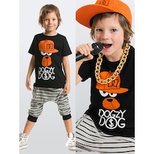 DD Hiphop Erkek Çocuk T-shirt Kapri Şort Takım