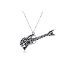 Gitar Gitarsit Gotik Tarz Kolye Kadın - Erkek