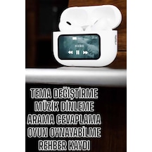 Kablosuz - 269 - Yeni Nesil Bluetooth Bağlantılı Dokunmatik Ekranlı Kulak - Kmrsfres - İçi Pro