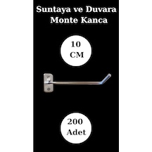 Suntaya Kanca 10 Cm Duvara Monte Çok Amaçlı Kanca Mağaza Düzenleme 200 Adet