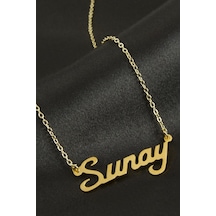 Sunay İsimli Kolye -sarı N145 altın