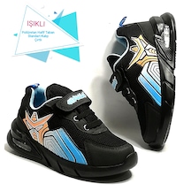 Arvento Işıklı Siyah Erkek Çocuk Günlük Rahat Spor Ayakkabı
