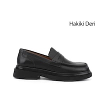Gönderir Erkek Siyah Hakiki Deri Loafer Ayakkabı Ddma73542942