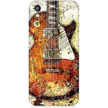 Huawei Honor 8S Uyumlu Renkli Gitar Desenli Silikon Kılıf